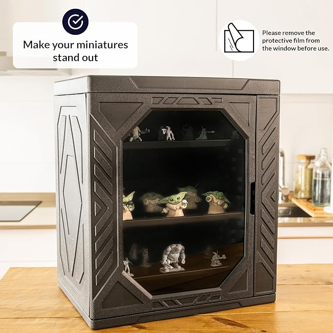 Miniature Carrying Case for Collectibles | Miniature Storage & Display Case for Figurines | Figure Model Holder & Transport Box | Also for Action Figures
