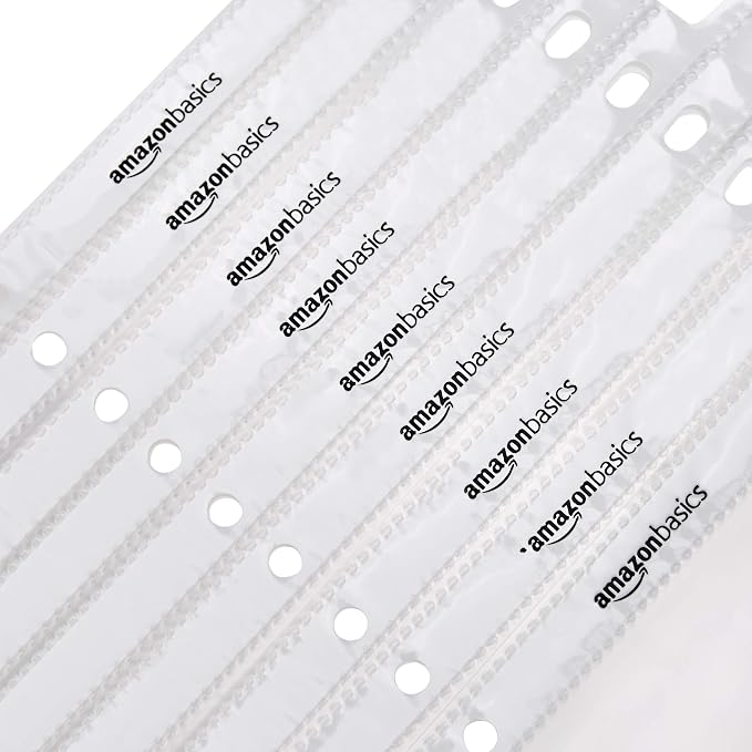 Amazon Basics Sheet Protectors for 3 Ring Binder, Heavyweight, Polypropylene, Top Loading, Letter Size, 8.5 x 11 Inch, 200-Pack, Clear