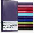 Gallery Leather Pocket Monthly Planner 2026-2027 Camden Violet