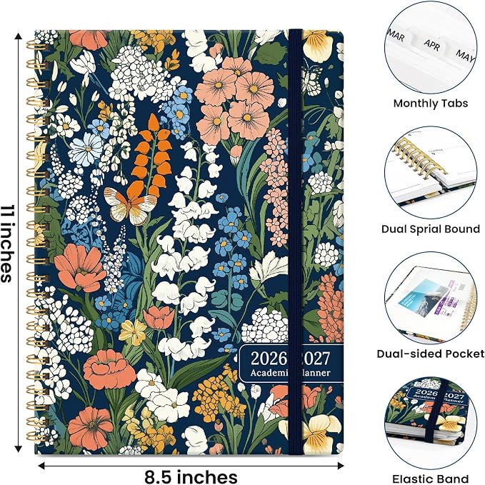 ZOTIA Planner 2026-2027 Weekly & Monthly Calendar Planner Jul 2026-Jun 2027