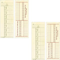 Adams Time Cards, Weekly, 2-Sided, Overtime Format, 3-3/8" x 8-1/4", Manila, Green/Red Print, 200-Count (9660-200), 2 Pack