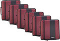 Case-it School Zipper Binder | 2-Inch O-Rings | 350-Sheet | D-251 Burgundy | Classic, Multiple Storage Pockets, Shoulder Strap, School & Office Organizer, 6-Pack