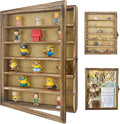 FramePro Shadow Box Frame Display Case 12x16 with Removable Shelves, Deep Memory Box Trinket Knick Knack Shelf Cabinet for Collector, Keepsake Coins Military Medals Wedding Flowers Real Wood