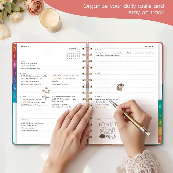 Planner 2026-2027 Weekly & Monthly Academic Planner, 6" x 8.3"