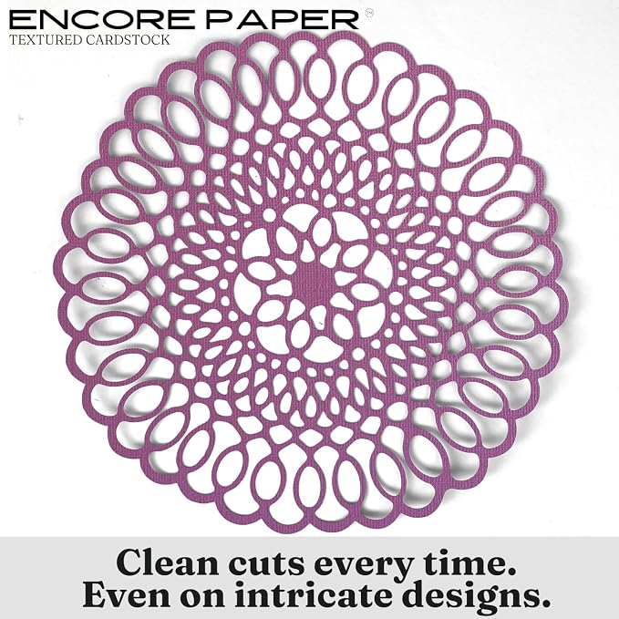 Spring Crocus—12x12 Textured Cardstock | 80lb Textured Purple Scrapbook Paper | Premium Cardstock for Cricut Cutting | 25 Sheets