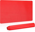 Patikil Desk Mat, 24"x13" Non-Slip Waterproof PU Leather Pad for Home/Office Desktop Work/Study, Red