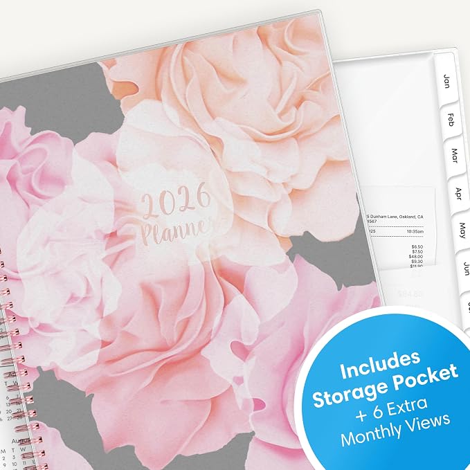Blue Sky 2026 Weekly & Monthly Planner Calendar, 8.5"x11", Joselyn