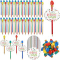Geyoga Christmas Pencils Erasers Gifts Set with Bulb Eraser Topper, 60 Set