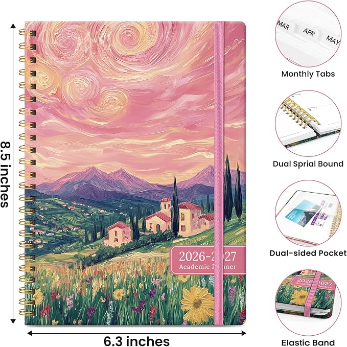 ZOTIA Planner 2026-2027 Weekly & Monthly Calendar Planner Jul 2026-Jun 2027