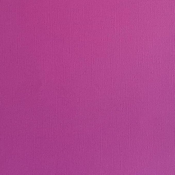Wild Orchid—12x12 Textured Cardstock | 80lb Textured Purple Scrapbook Paper | Premium Cardstock for Cricut Cutting | 25 Sheets