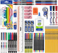 BAZIC PRODUCTS 66-Piece Back to School Supplies Kit | Bundles writing, Coloring, Correction, Desk tools in, For school and office use