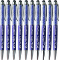 Yucold Customized Pens with Name/Logo - Touch Screen Stylus Ballpoint Pen, Perfect for Weddings, Business & Personalized Gifts (Royal blue,20)