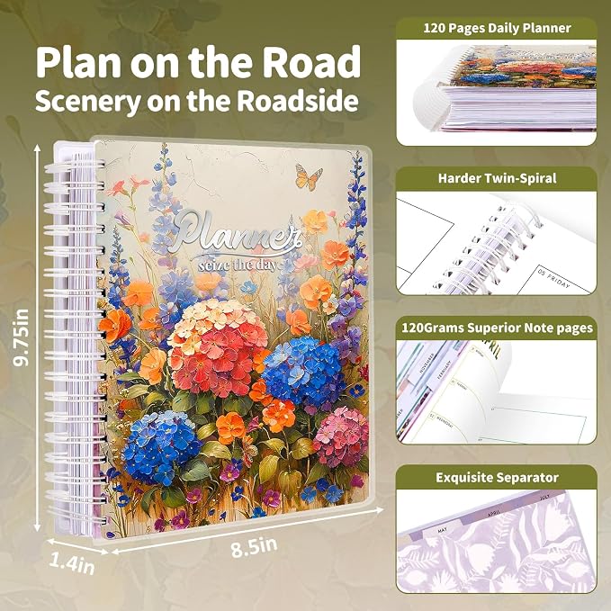 Arundhati Planner 2026-2027, 18 Months Large Daily Weekly Monthly Organizer