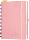 POPRUN 2027 Planner, 6.75" x 8.5" Weekly Calendar Book, Day Planner 2027