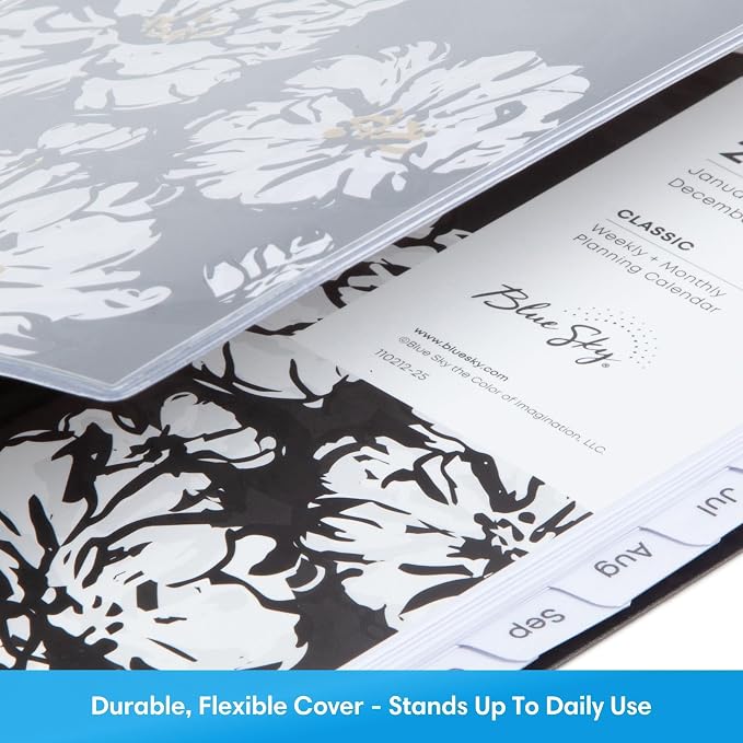 Blue Sky 2027 Weekly & Monthly Planner Calendar, 5"x8", Baccara Dark
