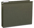 Amazon Basics Hanging File Folders, Letter Size, Standard Green, 1/5-Cut Adjustable Tabs, Reinforced Extra Capacity for Bulky Files, 25 Per Box