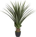 Nearly Natural 4 ft Artificial Spiked Agave Plant with Nursery Pot | Faux Succulent Greenery, Lifelike Spiky Leaves, Desert Inspired Indoor Decor