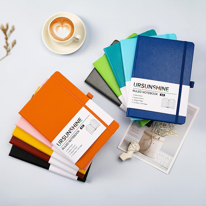 Ruled Notebook/Journal - Classic Lined Journal/Notebook, 5.3" x 8.26"