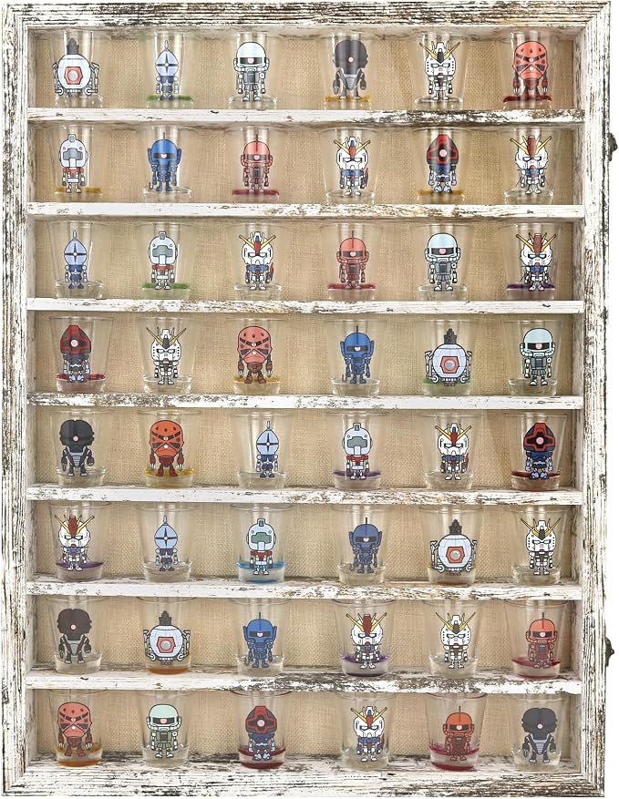 FramePro Shadow Box Frame Display Case 18x24 with Removable Shelves, Deep Memory Box Trinket Knick Knack Shelf Cabinet for Collector, Keepsake Coins Military Medals Wedding Flowers White