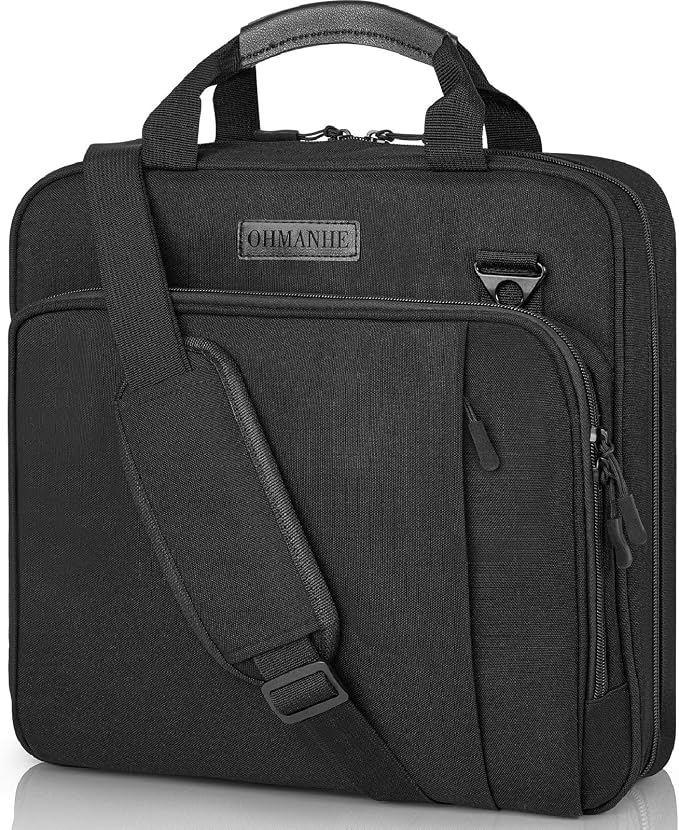 3-Ring Zipper Binder Organizer with Shoulder Strap, 2 Inch Binder | 500 Sheets Zip Up Binder Bag with Multiple Pockets & Storage, Laptop, Books Organizer for School Students and Teachers