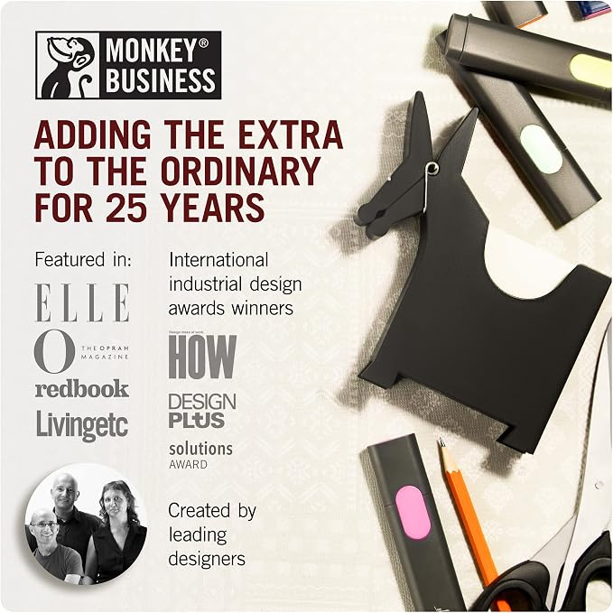 Morris the Donkey: Desktop Memo Holder | Cute Desk Accessories & Office Supplies | Funny Desk Decor & Office Accessories | Desk Supplies: Holders & Dispensers | Sticky Note Holder | by Monkey Business