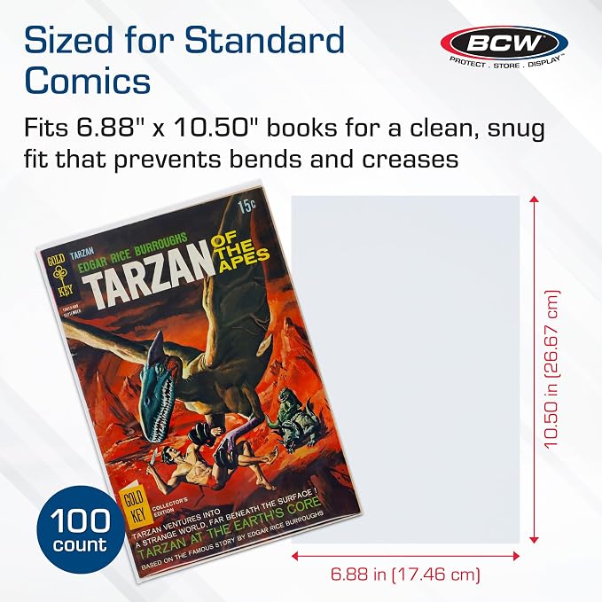 BCW Regular Backing Boards | 200 Count Each | Acid-Free Storage Solution for Comic Collectors | Protection and Display for Comic Books
