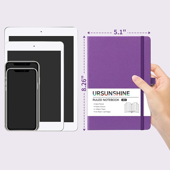 Graph Grid Paper Notebook/Journal - Classic Journal/Notebook, 5.3" x 8.26"