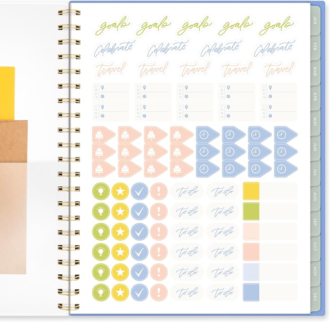 Mead Cambridge 2027 Planner, Weekly & Monthly, 8.5" x 11", Leah Bisch, Herringbone (LB55-905-27)