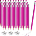 36 PCS Pink Pencils with Eraser, Pre-Sharpened HB Spring & Easter Pencils for Kids, School Supplies for Writing, Drawing & Easter Art Crafts (Pink)