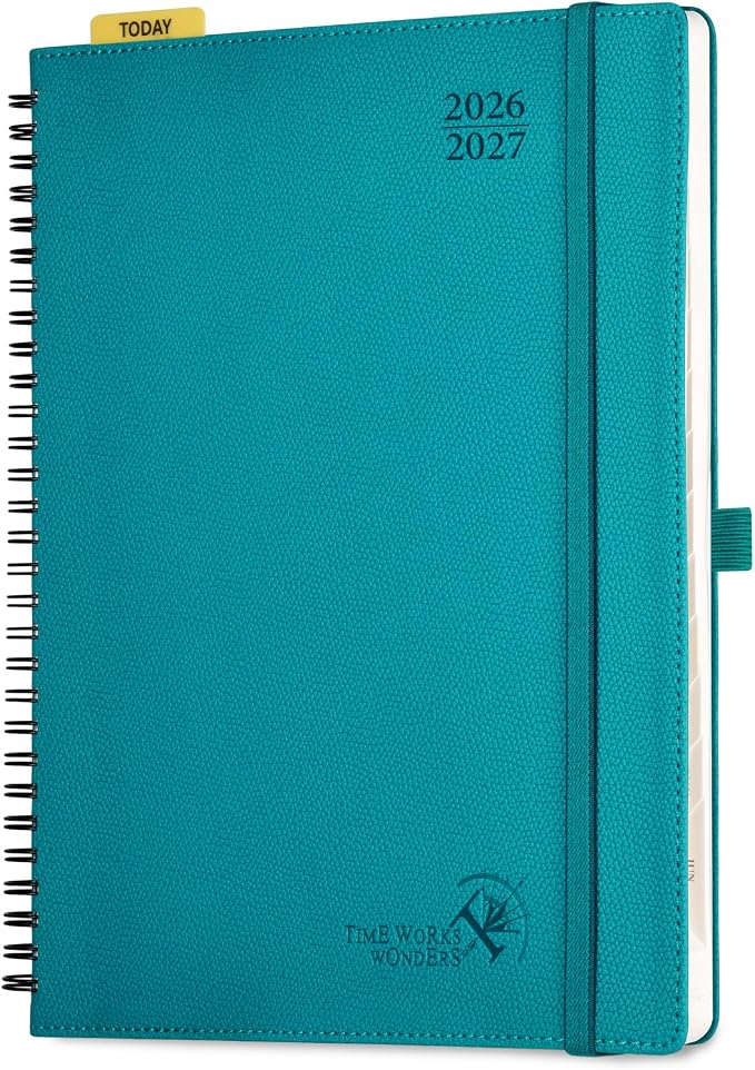 POPRUN Weekly Planner 2026-2027, 8.5" x 10.5" Academic Year Calendar Book