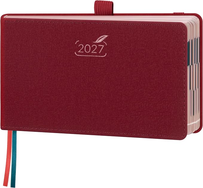 BEZEND Pocket Calendar 2027, Weekly Monthly Planner for Purse (6.5"x3.75")