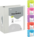Enday 3 inch Binder (24 Pack - Grey) 3 Ring Binder 3 inch with Clear View Cover and 2 Inside Pocket - for Letter Size 8.5 x 11'' Paper, Ideal for School Supplies, Office, and Home