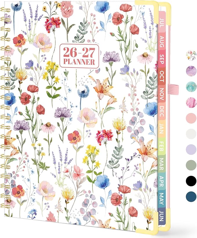 Forvencer Academic Planner 2026-2027, Calendar Jul 2026-Jun 2027, 8.5"x11"