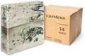 Carstens Limited Edition 3-Inch Green Marble Heavy Duty 3-Ring Binder – Side Opening, Waterproof, Durable Plastic, No-Gap Rings, Holds 400 Sheets, BPA-Free, Made in USA (1719-3R)