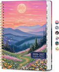 Planner 2026-2027, Academic Year Monthly & Weekly Planner Caledndar, July 2026 - June 2027, Hardcover Large Planning Agenda Book with Tabs for School Office Supplies, 6.3" x 8.5" - Dreamscape Hills