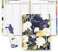 SUNEE 2026-2027 Appointment Book, Quarter-Hourly, Weekly & Monthly - from July 2026 to June 2027, 8.5"x11" Academic Planner, Flexible Cover, Note Pages, Bookmark, Spiral Binding, Vintage