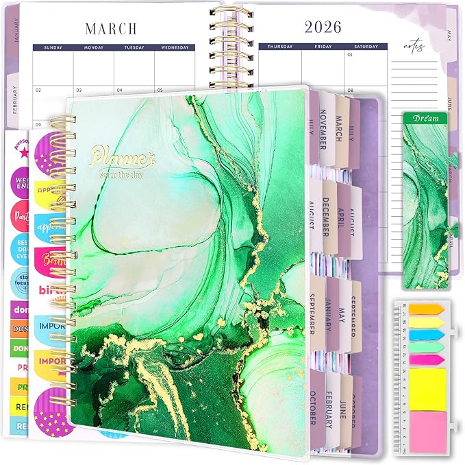 Arundhati Planner 2026-2027, 18 Months Large Daily Weekly Monthly Organizer