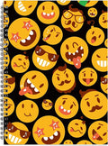 MAXCURY Blank Sheet Music Composition Manuscript Staff Paper Art Music Notebook Black 100 Pages 26x19cm (FunnyEmojis/Black)