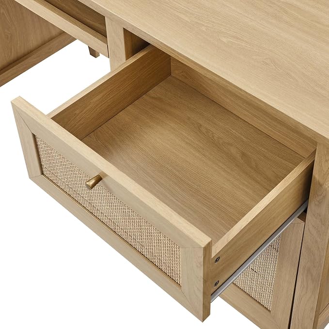 Modway Soma Desk, Oak, 63"
