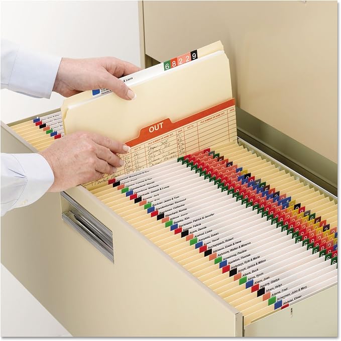 Smead File Folder, Straight-Cut Tab, Letter Size, Manila, 100 per Box (10300)