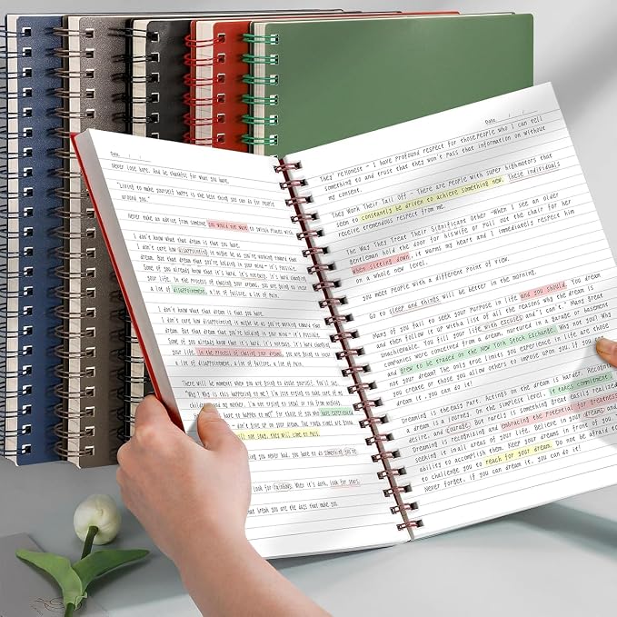 AHGXG Lined Journal Notebook, 300 Pages, B5 (7.48" × 10.15")