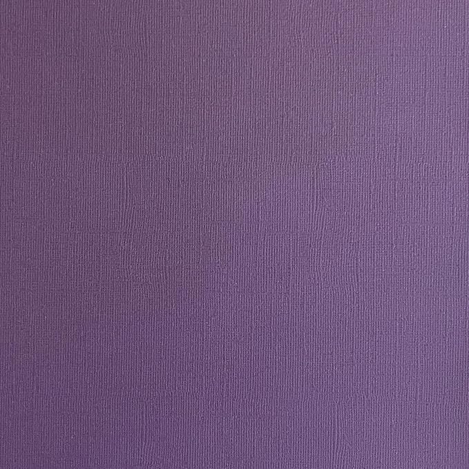 Sugar Plum—12x12 Textured Cardstock | 80lb Textured Purple Scrapbook Paper | Premium Cardstock for Cricut Cutting | 25 Sheets