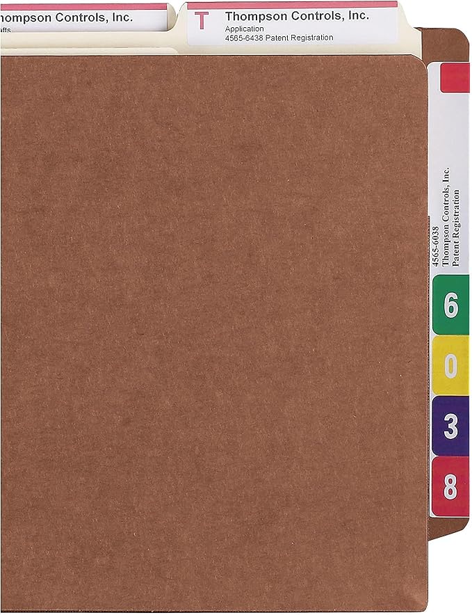 Smead End Tab TUFF® File Pocket, Reinforced Straight-Cut Tab, 5-1/4" Expansion, Tyvek® Gusset, Extra Wide Letter Size, Redrope, 10 per Box (73790)