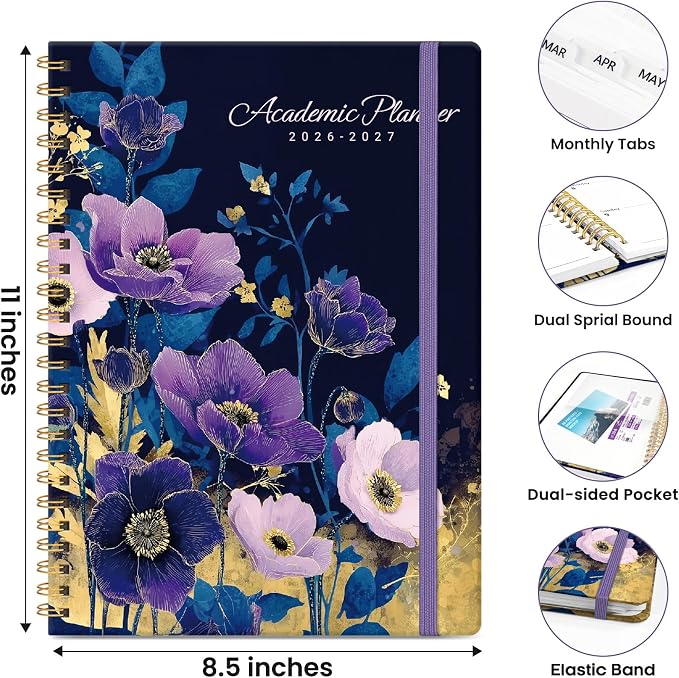 ZOTIA Planner 2026-2027 Weekly & Monthly Calendar Planner Jul 2026-Jun 2027