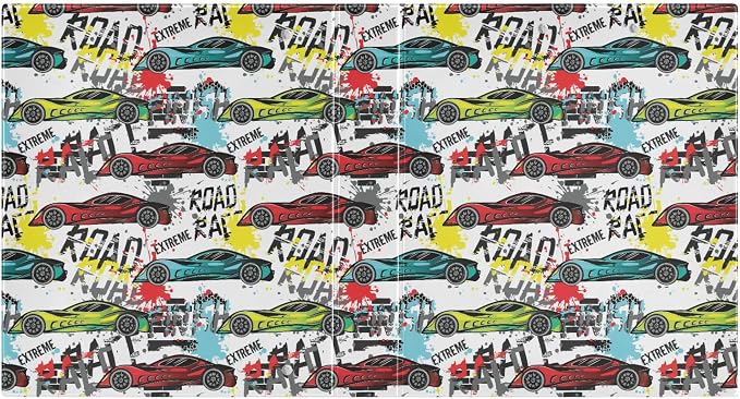 Roadster Car Round Ring Binders 1.5 Inch Sports Racing Car 3 Ring Clipboard Binder for Office School Work Supplies File Folder Document 200 Sheet Capacity Easy Open