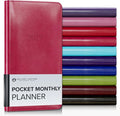 Gallery Leather Pocket Monthly Planner 2026-2027 Acadia Wild Rose