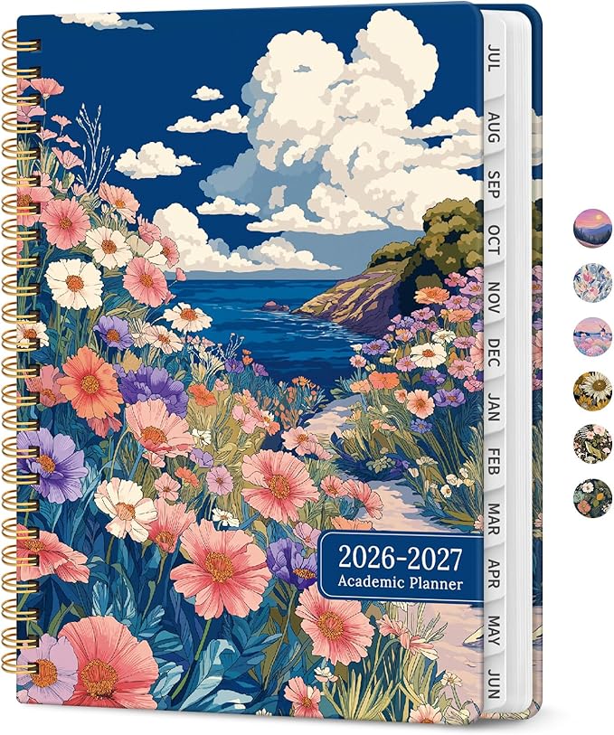 Planner 2026-2027, Monthly & Weekly Jul 2026-Jun 2027 Planner Calendar