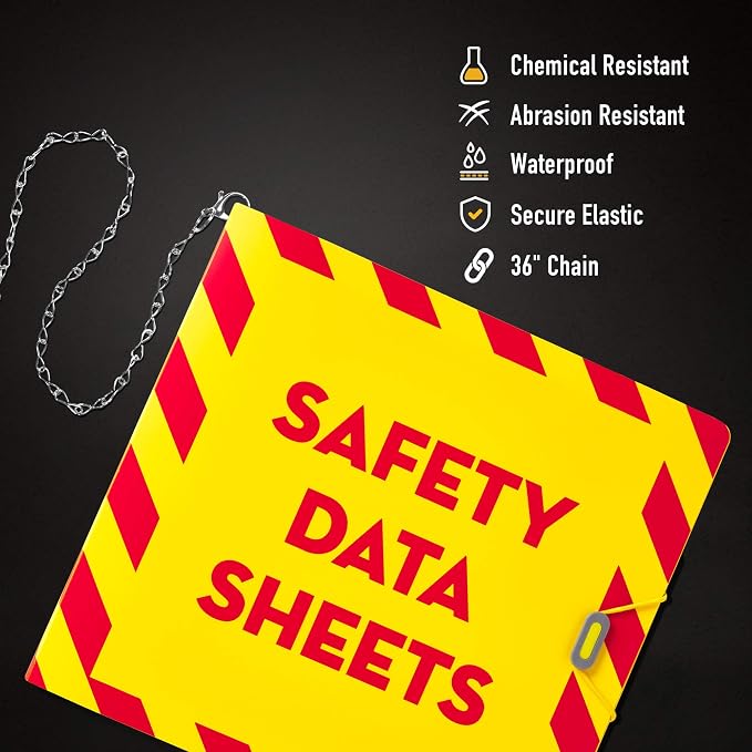 Avery UltraDuty SDS Binder Kit, 3 Inch 3 Ring Binder, A-Z Dividers, Sheet Protectors (77714)