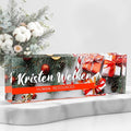 Personalized Name Plate for Desk Custom Acrylic Desk Name Plate Custom Employee Appreciation Gifts Office Gifts for Women, Men, Boss, Coworkers, Teacher, Nurse (Christmas Gift Box)