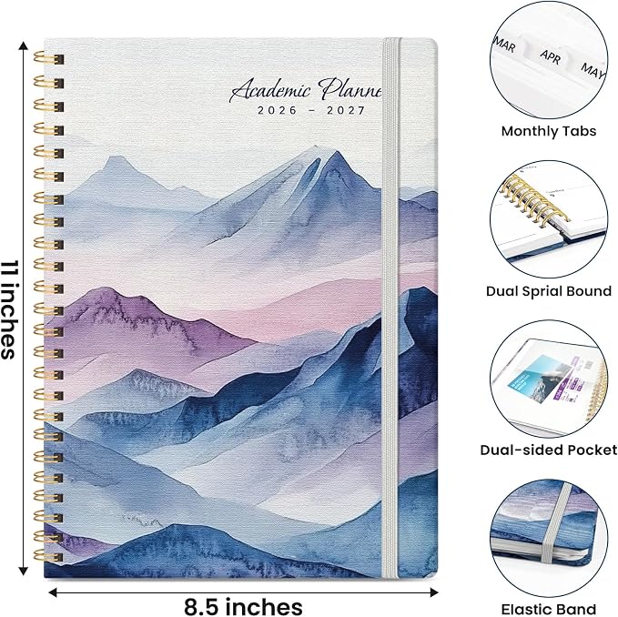 ZOTIA Planner 2026-2027 Weekly & Monthly Calendar Planner Jul 2026-Jun 2027
